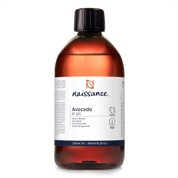 Naissance Avocado Oil (No. 231) - 450ml - Natural, Vegan - Moisturiser for Skin, Face, Nails, Body, Hair, Growth, Nails, Soap Making, Massage