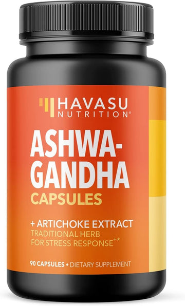 Havasu Nutrition Ashwagandha Capsules With Artichoke Extract To Support Stress Response & Mood Support (1000 Mg)