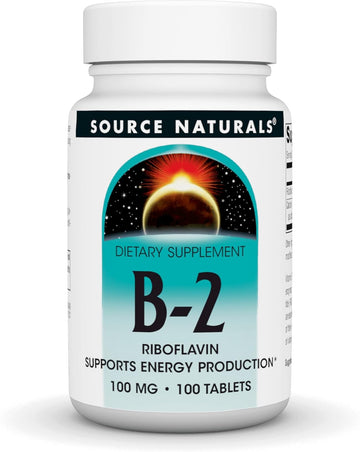 Source Naturals Vitamin B-2 Riboflavin 100 Mg Supports Energy Production - 100 Tablets