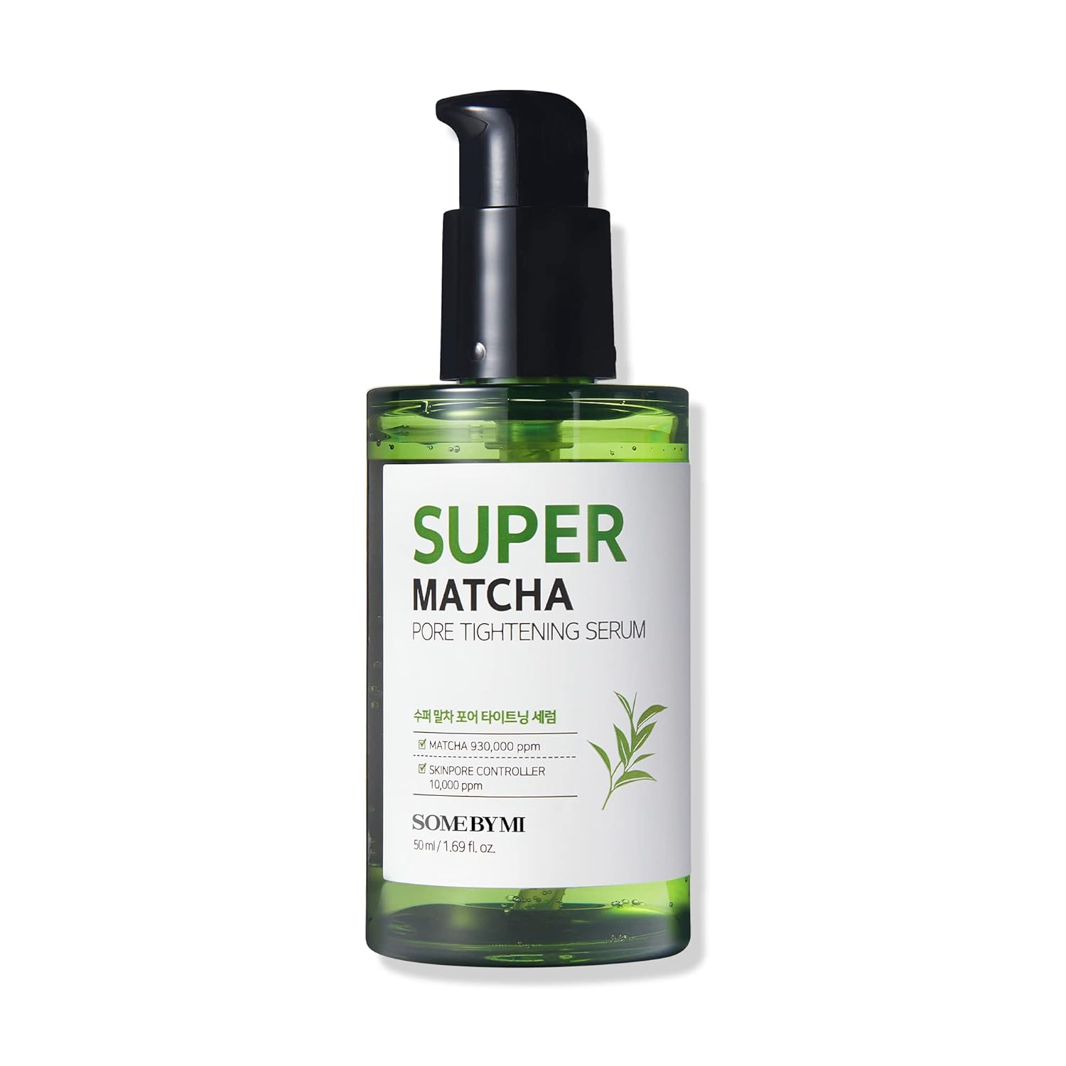 Some By Mi Super Matcha Pore Tightening Serum - 1.69Oz, 50Ml - Made From Match Water For Sensitive Skin - Skin Moisturizing And Purifying Effect - Blackheads, Sebum And Pore Care - Korean Skin Care