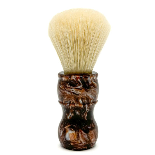 Parker Safety Razor, The Big Brown Boar, Deluxe Iridescent Tortoise Handle 100% Boar Bristle Shaving Brush, Large 24 Mm Brush Knot For A Better Lather!