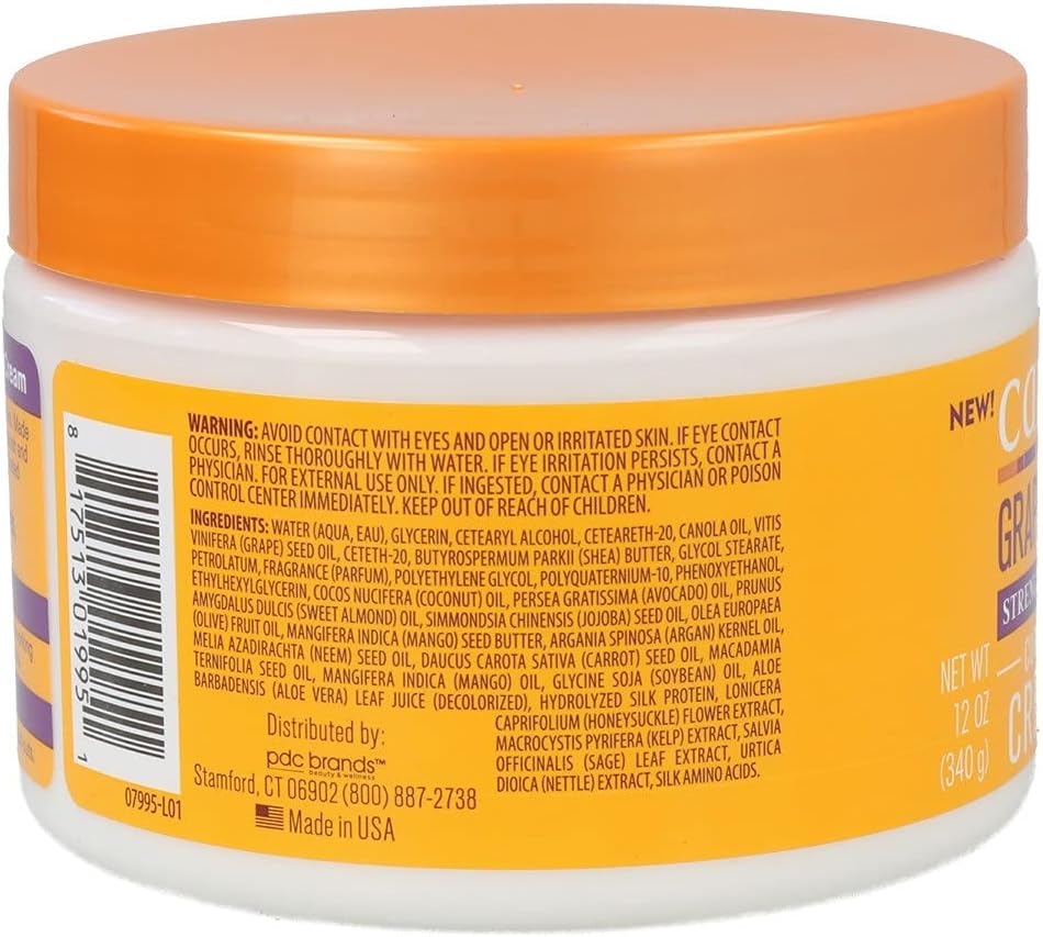 Cantu Grapeseed Curling Cream 12 Ounce Jar (Pack of 2) : Amazon.co.uk: Beauty