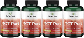 Swanson Pharmaceutical Grade Mct Pure 1000 Milligrams 90 Sgels (4 Pack)