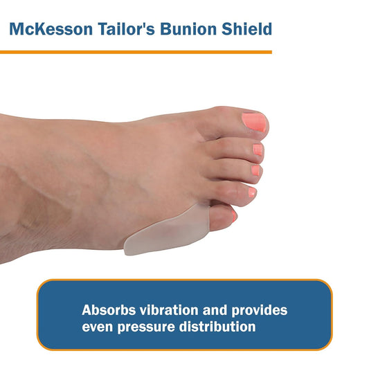 McKesson Tailors Bunion Shield, Pinky Toe, Gel Pads, Cushions, Guard, for Men and Women, 1 Count