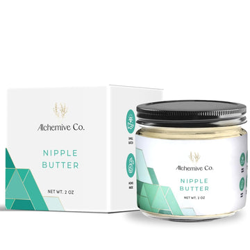 Organic Nipple Butter: Lanolin-Free Relief for Breastfeeding & Pumping Moms | Sensitive Skin Friendly, Postpartum Essential - 2oz