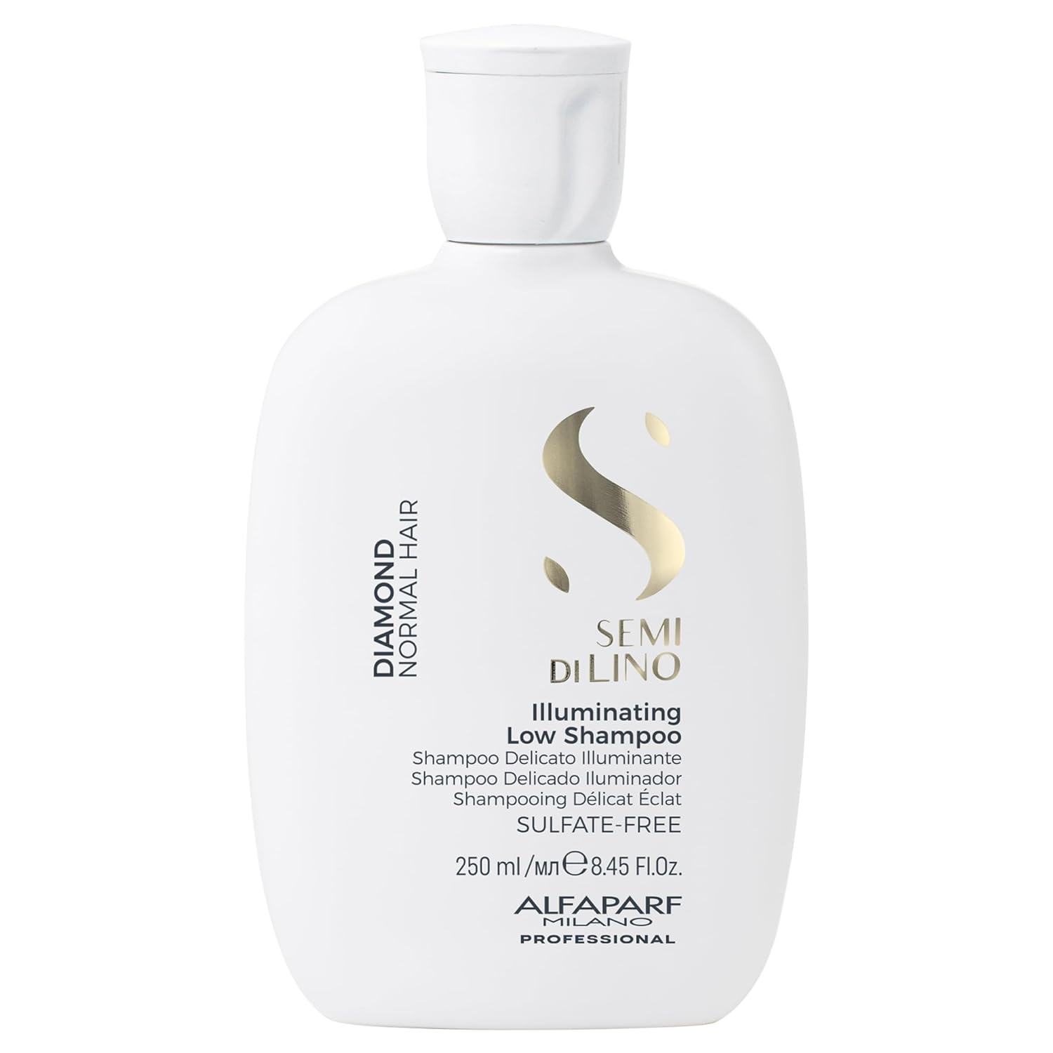 Alfaparf Milano Semi Di Lino Diamond Shine Illuminating Sulfate Free Shampoo - Adds Gloss And Shine - Paraben And Paraffin Free - Safe On Color Treated Hair - Professional Salon Quality