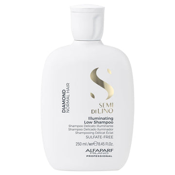 Alfaparf Milano Semi Di Lino Diamond Shine Illuminating Sulfate Free Shampoo - Adds Gloss And Shine - Paraben And Paraffin Free - Safe On Color Treated Hair - Professional Salon Quality