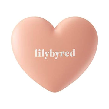 Lilybyred Luv Beam Cheek(Ad) (06_Maxi Beige) - Heart Shaped Powder Blush With Shimmer, Natural-Looking Flush, Long-Lasting Radiance, Korean Beauty