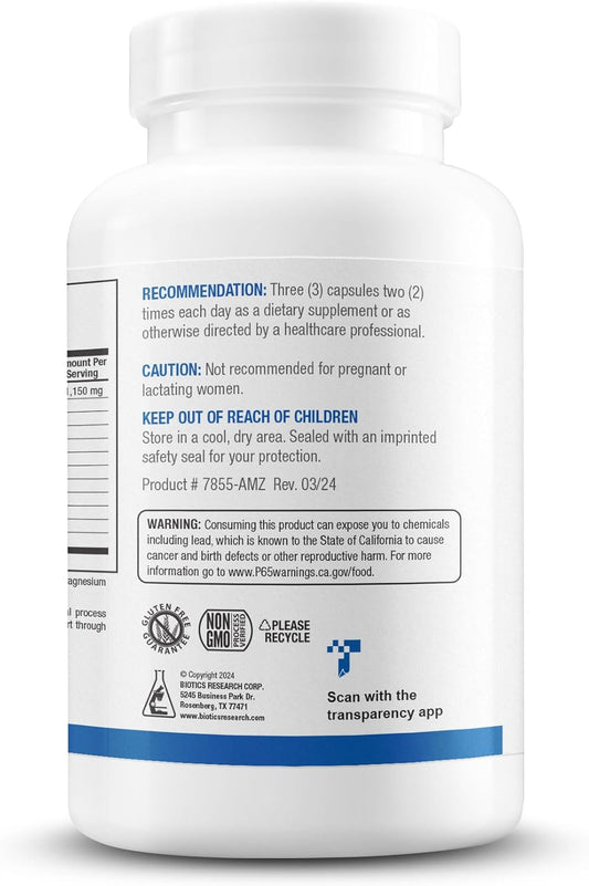 Biotics Research Kapparest™ Turmeric Capsules Supplement - Curcuma Curcumin, Boswellia, Propolis, Ginger, 1150Mg/Svg, Supporting Ease, Comfort & Non-Swelling, Antioxidant High Absorption 180 Capsules