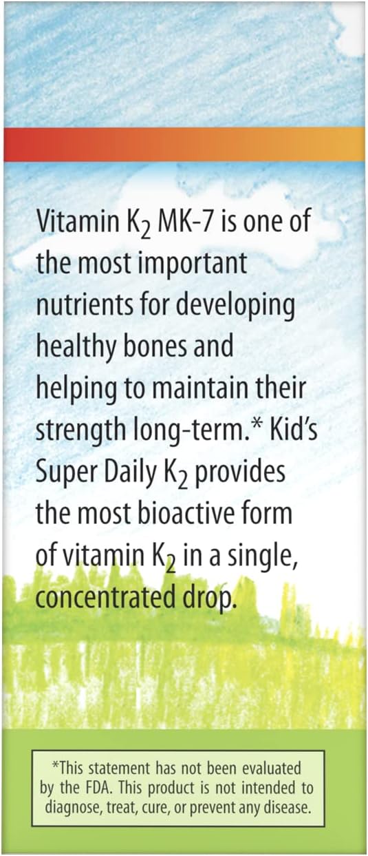 Carlson - Kid's Super Daily K2, 22.5 mcg Liquid Vitamin K, Bone Health