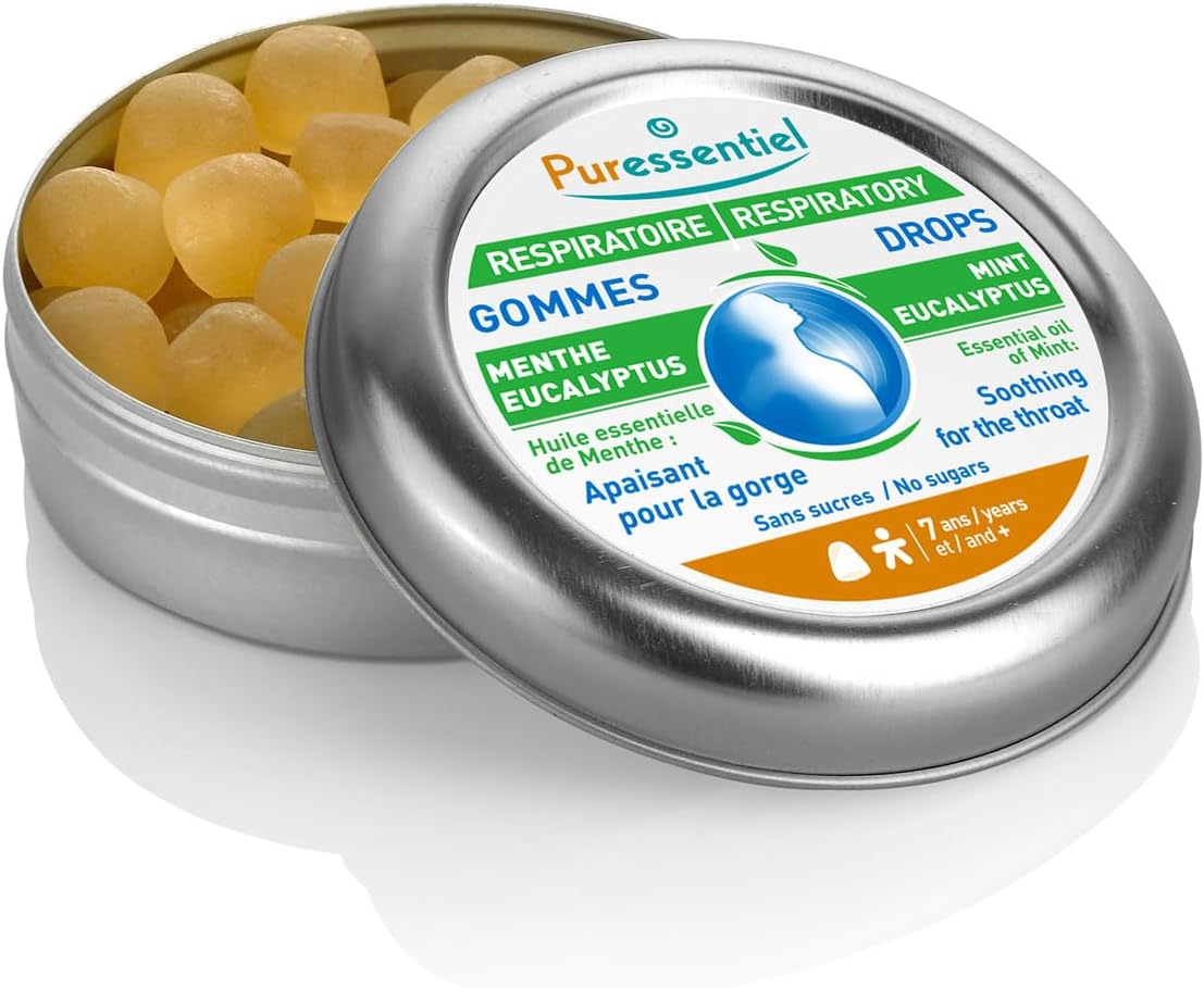 Puressentiel Respiratory Eucalyptus Throat Drops, 45 G