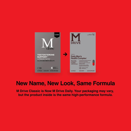 Mdrive Classic Testosterone Booster For Men, Support Healthy Prostate, Eyes, Joint, Energy, Stress Relief, Ksm-66 Ashwagandha, Beta-Sitosterols, 60Ct