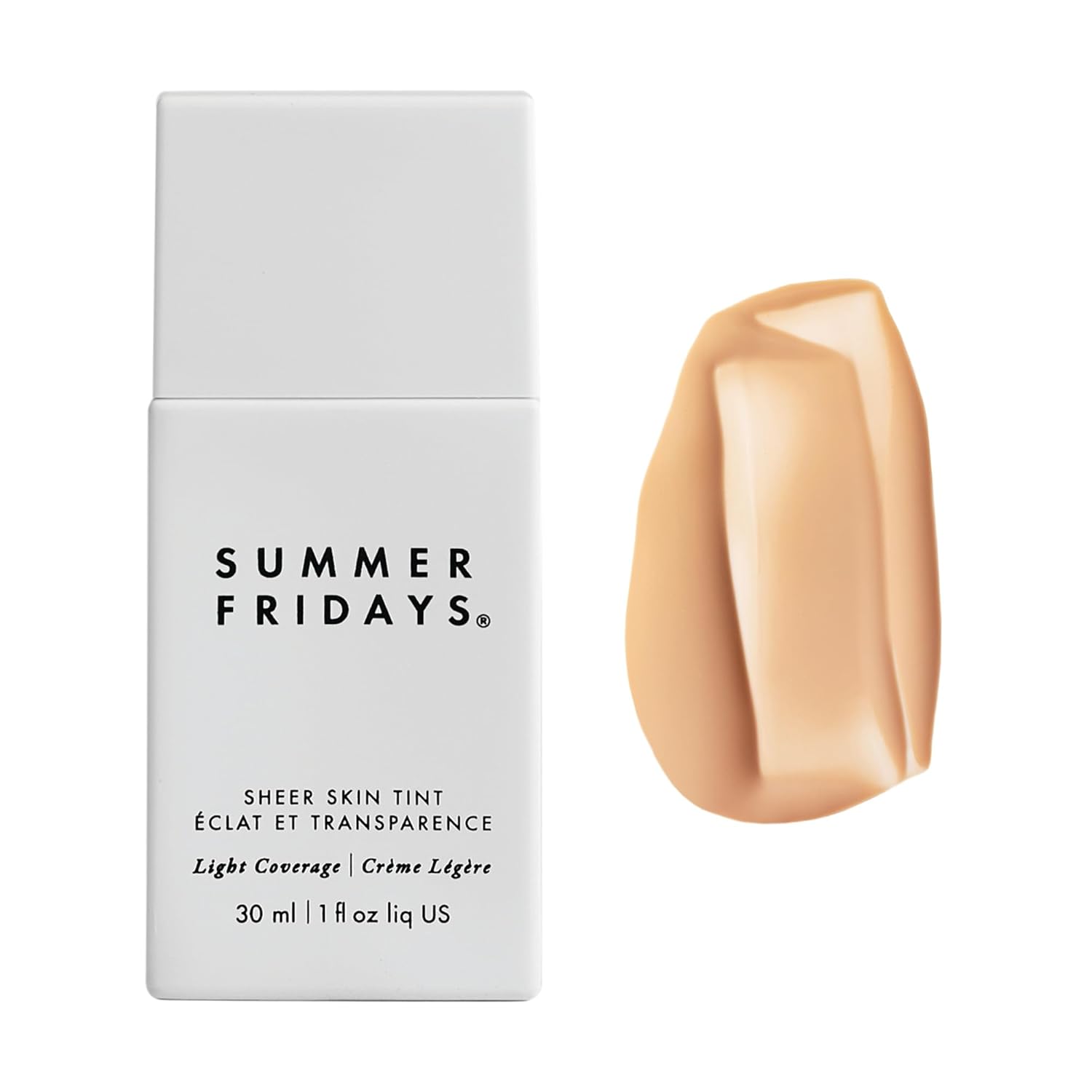 Summer Fridays Sheer Skin Tint - Tinted Moisturizer With Hyaluronic Acid - Helps Diminish Uneven Skin Tone - Sheer To Light Coverage - Shade 2 - Light With Cool Undertones (1 Fl Oz)