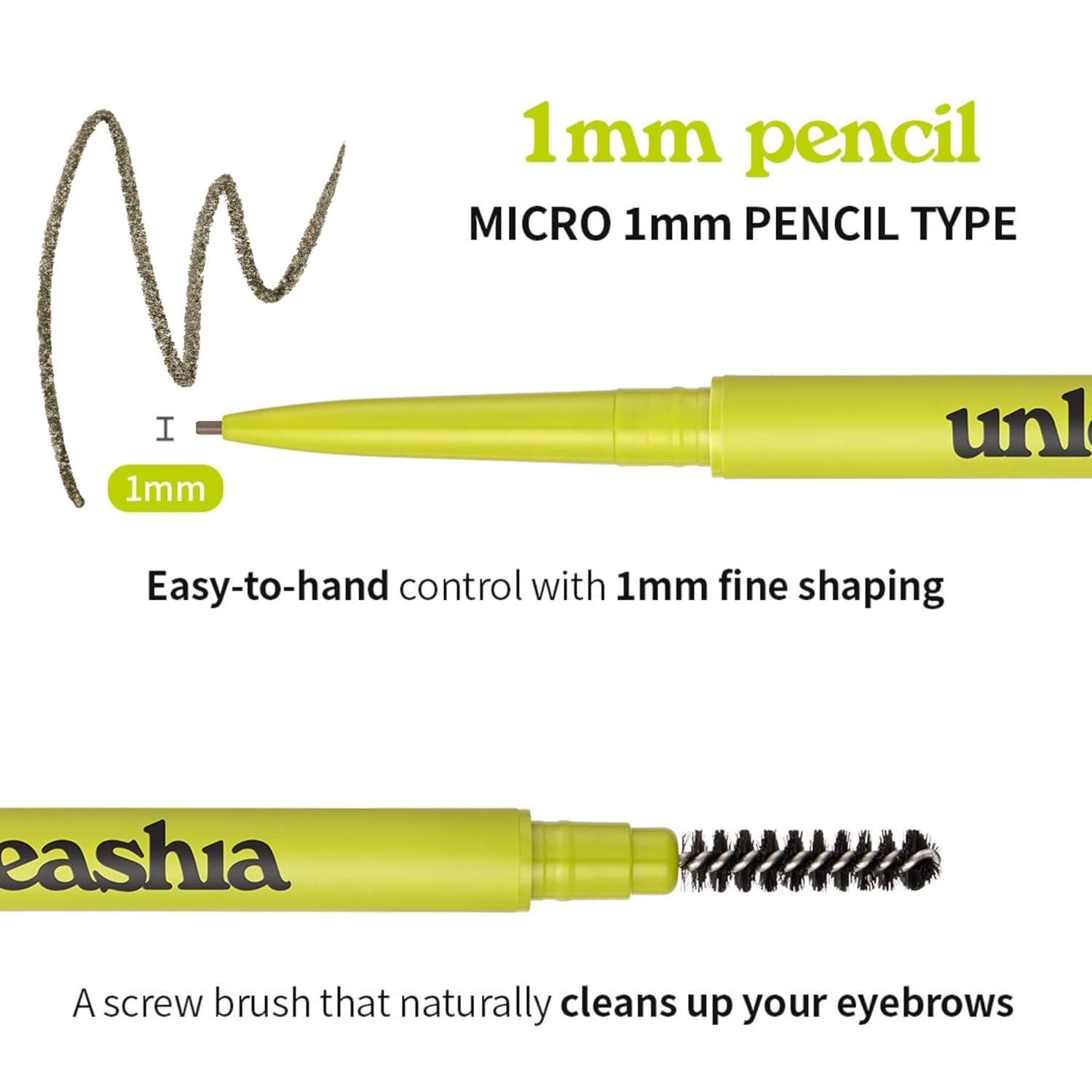 Unleashia Shaper Defining Eyebrow Fixer & Pencil (Pencil No3. Taupe Gray)