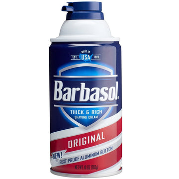Barbasol Original Thick And Rich Cream Men Shaving Cream, 10 Ounce