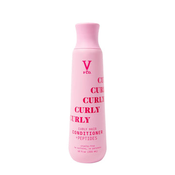 V&Co. Beauty Curly Hair Conditioner With Peptide Technology, 12 Oz