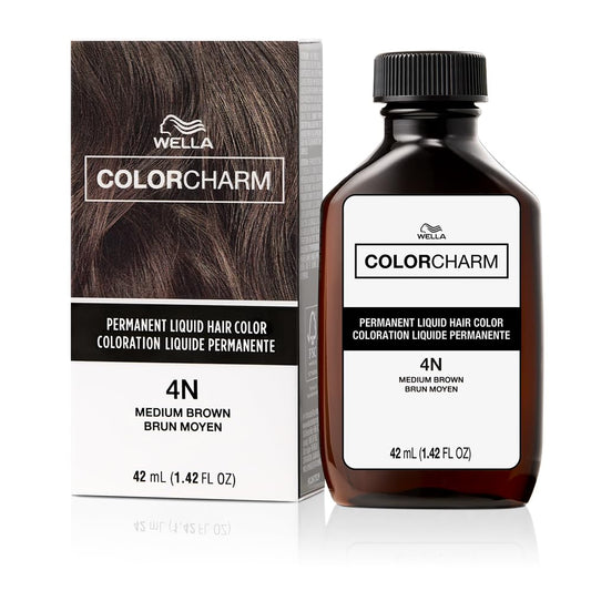 Wella Color Charm Permanent Liquid Hair Color For Gray Coverage, Brown