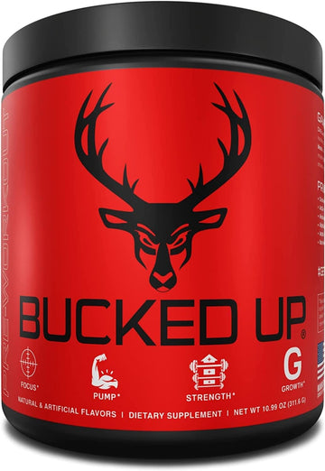 Bucked Up Pre Workout 6 Grams Citrulline, 2 Grams Beta Alanine, And 3 Other Registered Trademarked Ingredients (Watermelon)