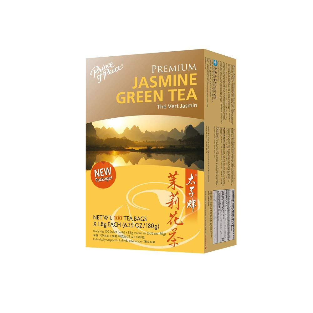 Prince Of Peace Premium Jasmine Green Tea, 100 Tea Bags – Premium Green Tea Bags – Prince Of Peace – 100 Pack Of Tea Bags – Jasmine Tea – Premium Tea – Jasmine Green Tea