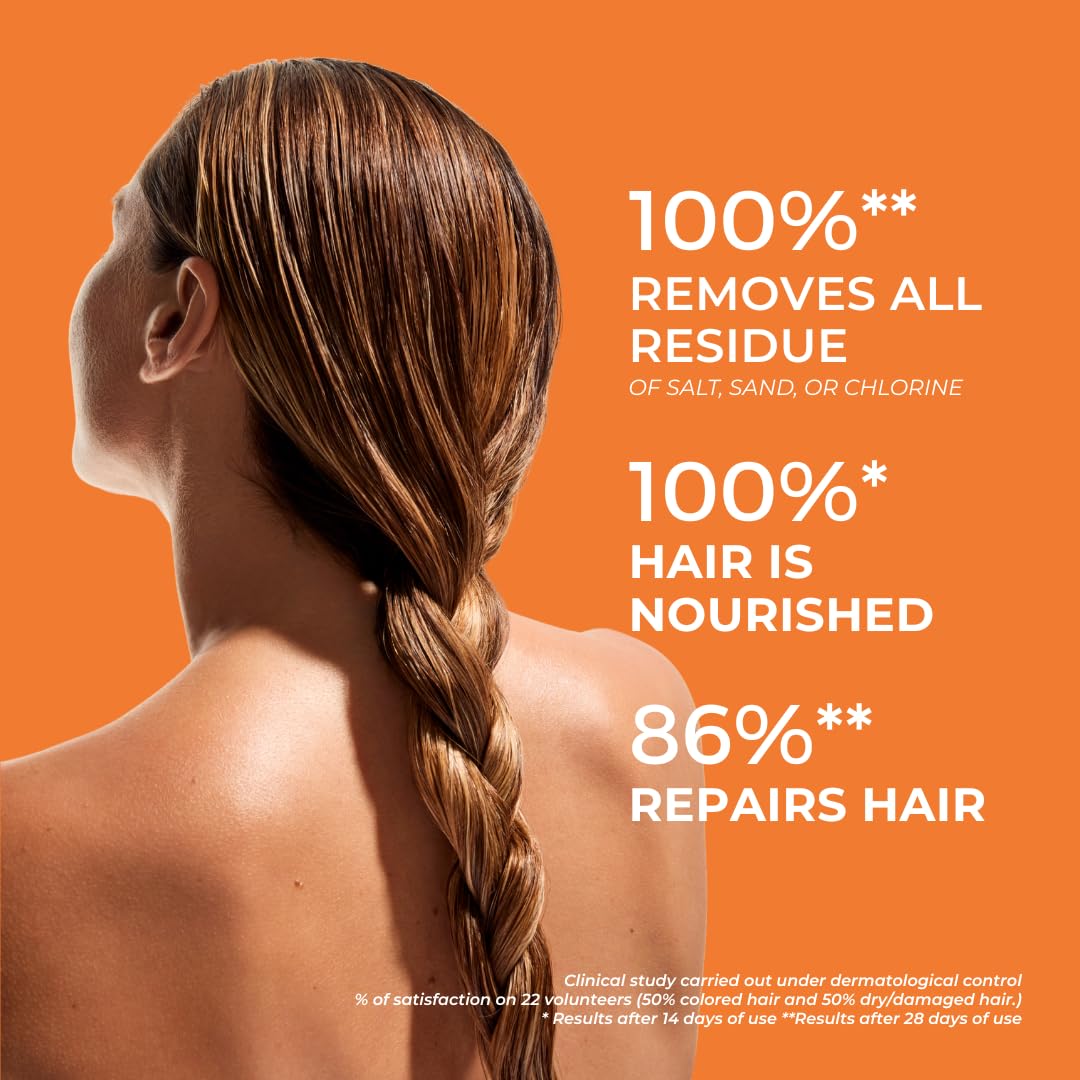 Phyto Plage Rehydrating After-Sun Shampoo, Sulfate-Free, Silicone-Free, Removes Salt, Chlorine & Sand, Restores Softness & Shine, 8.45 Fl Oz : Beauty & Personal Care