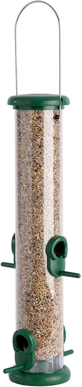 Jacobi Jayne Ring Pull Medium Bird Feeder Birdfeeder for Seeds, Sunflower and Blends 4 Port :Garden