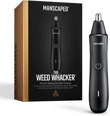 Manscaped® The Weed Whacker® Nose And Ear Hair Trimmer – 9,000 Rpm Precision Tool With Rechargeable Battery, Wet/Dry, Easy To Clean, Stainless Steel Replaceable Blade