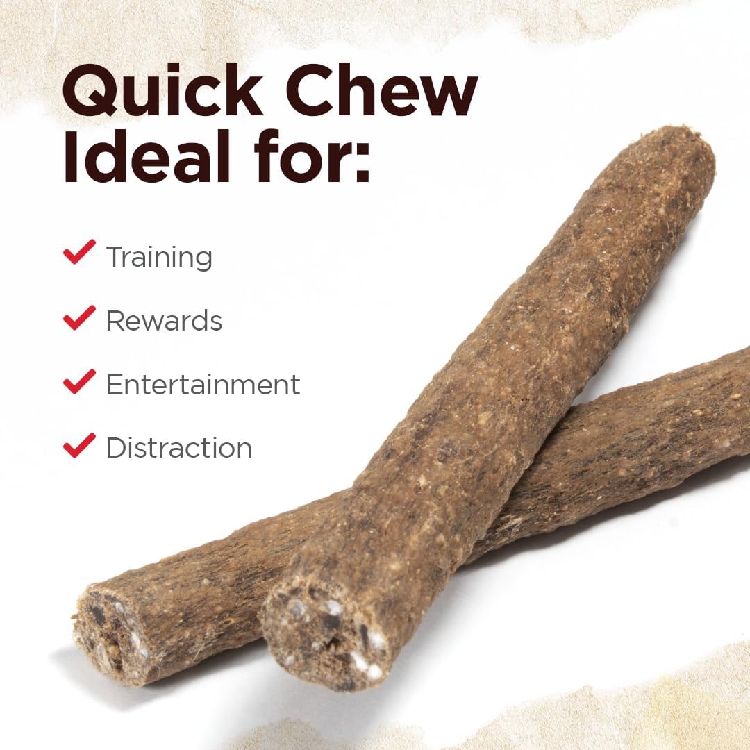 Natural Farm Quick Beef Dog Treats, Chewy Sticks (10-Pack), Low Calorie, Delicious Crunchy Dog Treats with Collagen, High Protein- Beef Treats for Dogs, Great for Small, Pups & Medium Dogs : Pet Supplies