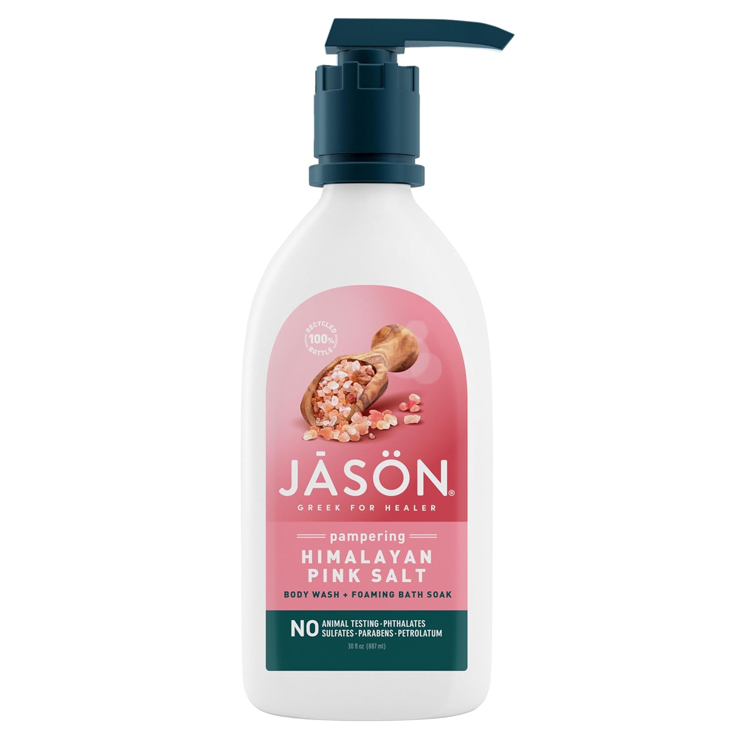 Jason Himalayan Pink Salt Pampering Body Wash, For A Gentle Feeling Clean, 30 Fluid Ounces