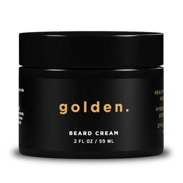 Golden Grooming Beard Cream | Hydrating & Softening Formula For A Healthy, Well-Groomed Beard | Signature Cream, 2Oz