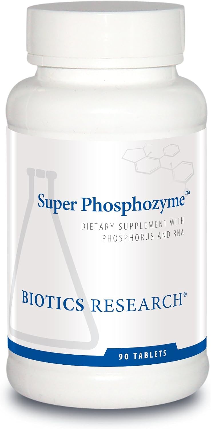 Biotics Research Super Phosphozyme? ?Phosphorous and RNA, Electrolytes, Healthy Bones and Teeth, Protein Production, Energy Support. 90 Tabs