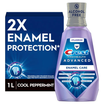 Crest Pro-Health Advanced With Extra Deep Clean Mouthwash, Clean Mint, 33.8 Fluid Ounce