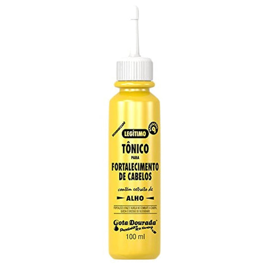 Gota Dourada Tonico Para Fortalecimento De Cabelos (Hair Tonic With Garlic Extract) 30Ml Pack04 : Beauty & Personal Care