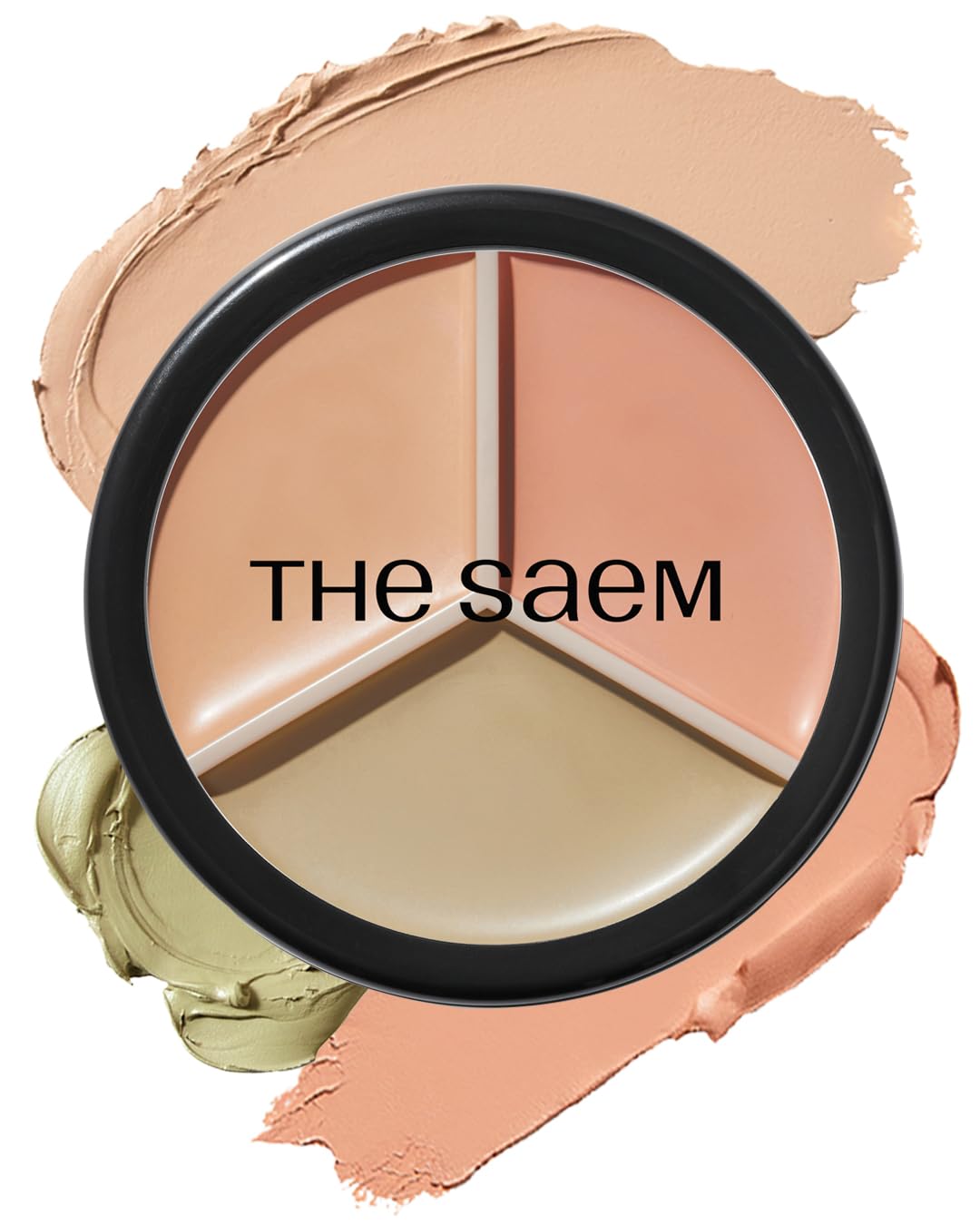 Thesaem Cover Perfection Triple Pot Concealer 05 Dark Up Beige - For Fair To Light Skin Tone - Dark Circle Corrector, Brightener, Shimmer Highlighter - Radiant Glow Skin For Flawless Finish