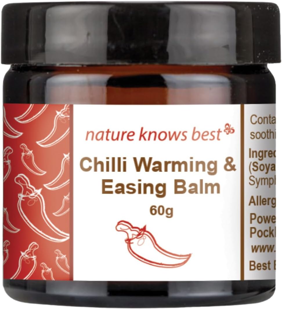 Chilli Warming And Easing Balm By Power Health (Nature Knows Best) | 1 Pack Of 60G Pot Heat Rub For Muscle Pain Relief | Chilli (Capsaicin) Muscle Rub For Runners, Athletes & Everyday Muscle Relief
