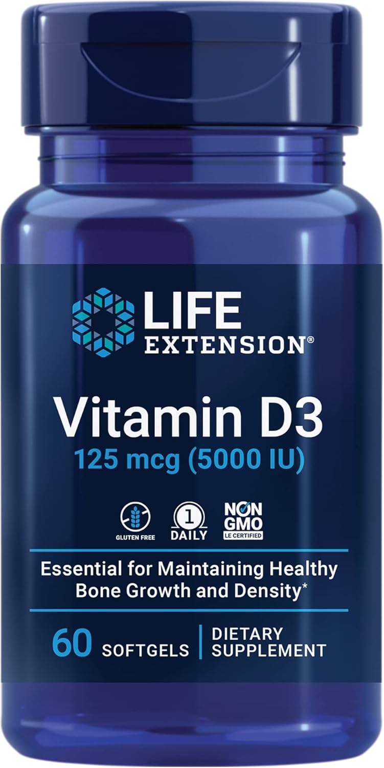 Life Extension Neuro-mag Magnesium L-threonate and Vitamin D3 Supplement Bundle for Brain, Bone and Immune Health : Health & Household