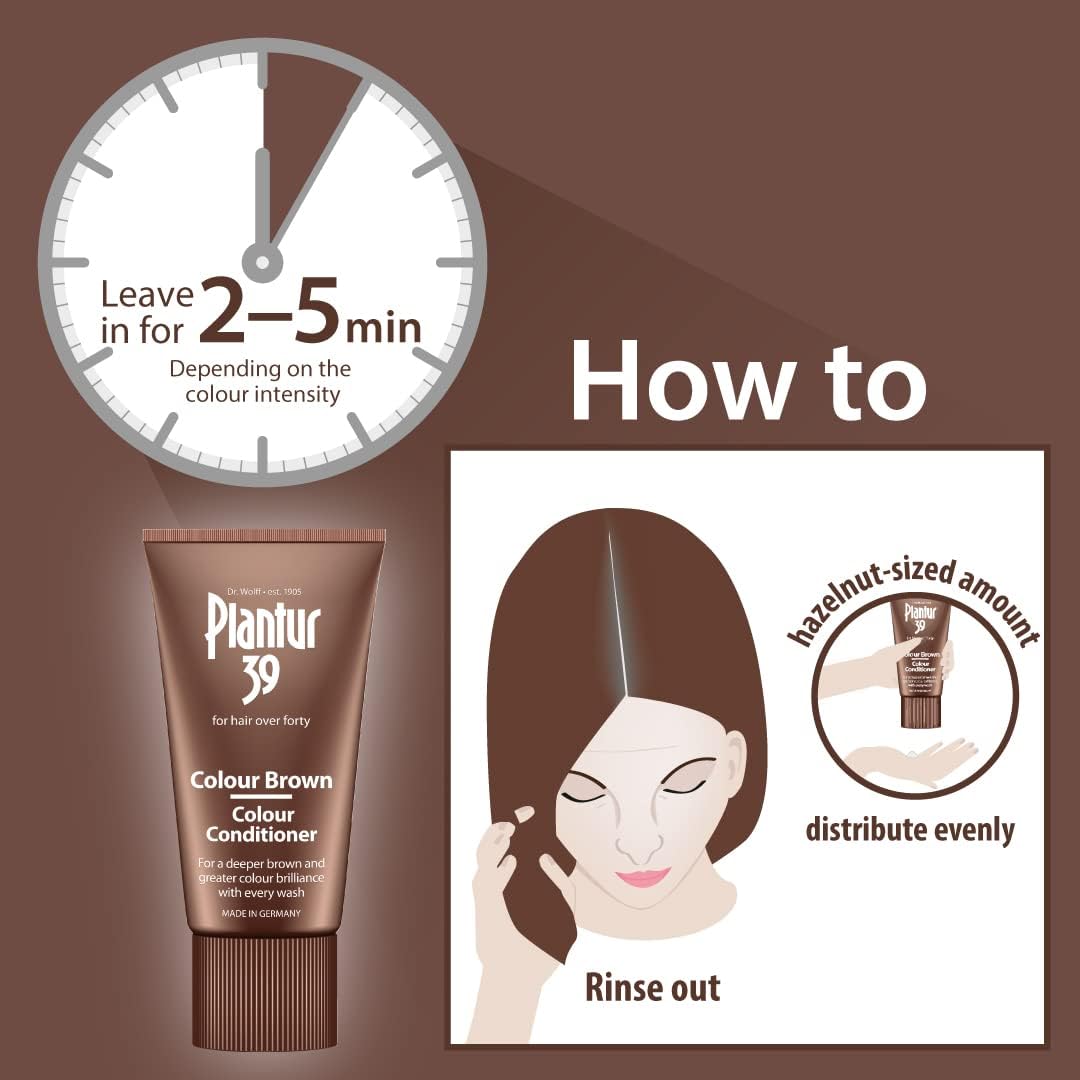 Plantur 39 Caffeine Brown Conditioner Brunette Hair 150ml | Conceal Hairline Prevents and Reduces Hair Loss | Unique Formula Supports Hair Growth : Amazon.co.uk: Beauty