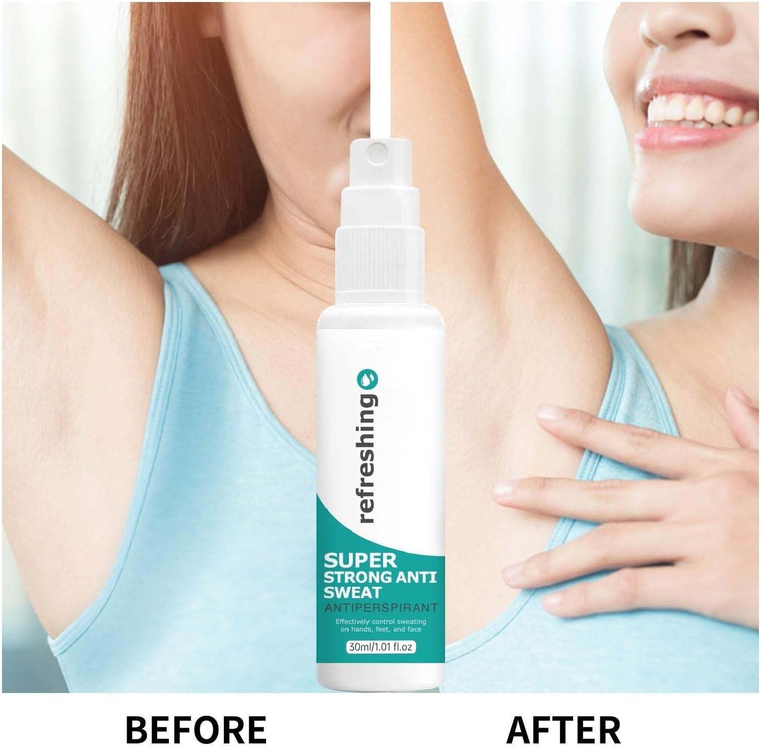 Antiperspirant Deodorant Spray, Refreshing Spray, Strong Antiperspirant Hyperhidrosis Treatment, Against Heavy Sweating On The Underarm, Head, Face And Body, Antiperspirant Face For Women Men (1)