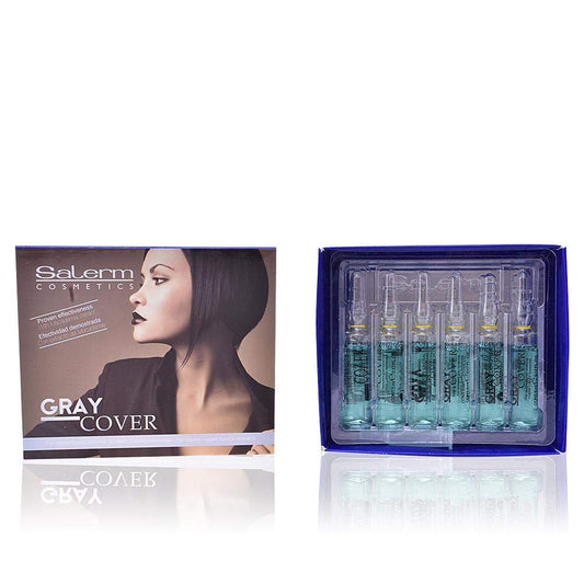 Salerm Cosmetics Cubre Canas Gray Cover Treatment Serum, 12 Vials X 0.17 Oz : Chemical Hair Dyes : Beauty & Personal Care