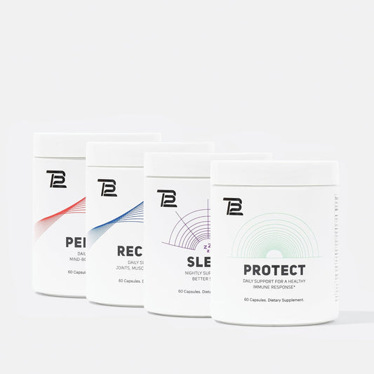 Tb12 Premium Supplement Bundle - Contains Sleep, Perform, Recover Protect