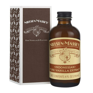 Nielsen-Massey Indonesian Pure Vanilla Extract For Baking And Cooking, 4 Ounce Bottle