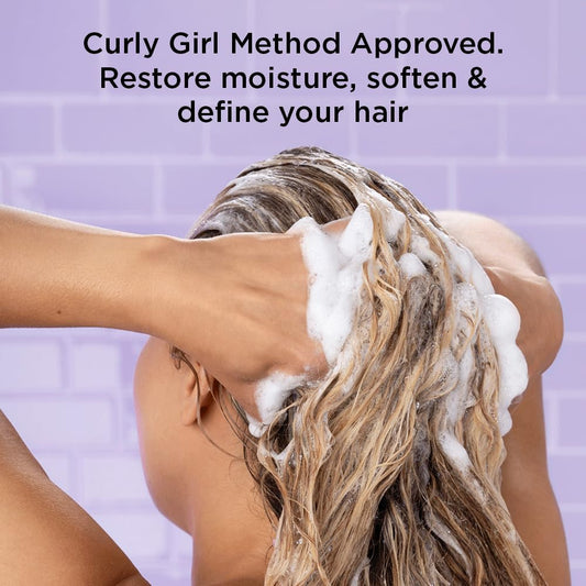 Noughty Wave Hello Curl Defining Shampoo - 97% Natural, Vitamin-Rich Formula For Curly And Wavy Hair, Sulphate-Free Vegan Haircare, 250Ml