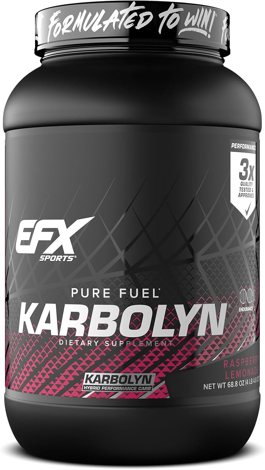 Efx Sports Karbolyn Fuel | Fast-Absorbing Carbohydrate Powder | Carb Load, Sustained Energy, Quick Recovery | Stimulant Free | 18 Servings (Green Apple)