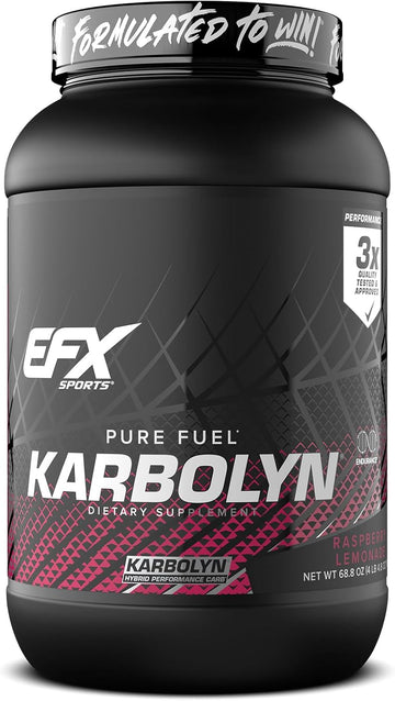 Efx Sports Karbolyn Fuel | Fast-Absorbing Carbohydrate Powder | Carb Load, Sustained Energy, Quick Recovery | Stimulant Free | 18 Servings (Green Apple)