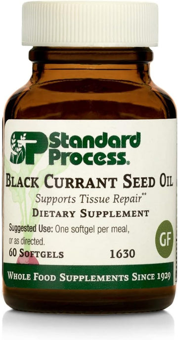 Standard Process Black Currant Seed Oil - Immune Support, Blood Flow Support, And Tissue Repair Support With Whole Food Blend Of Black Currant Seed Oil And Gamma-Linoleic Acid - 60 Softgels