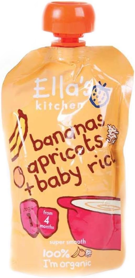 Ella'S Kitchen - Stage 1 Baby Rice - Banana & Apricot - 120G (Case Of 7)