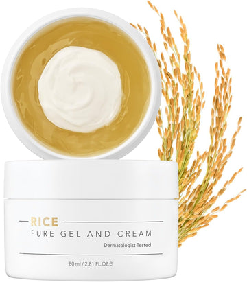 Thankyou Farmer Rice Pure Gel And Cream | Korean Rice Extracts 100,000Ppm | 2.81 Fl Oz (80Ml)