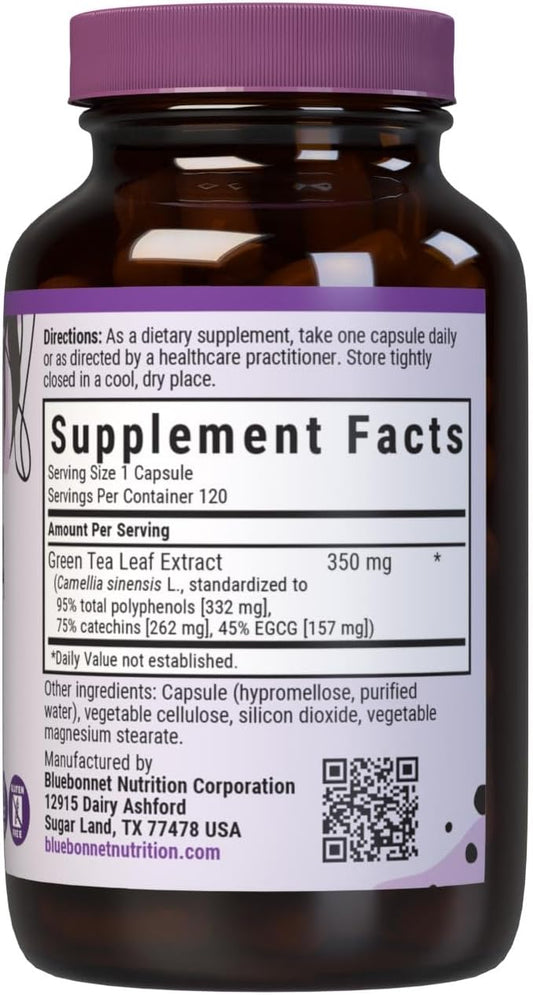 Bluebonnet Egcg Green Tea Leaf Extract Supplement, 120 Count