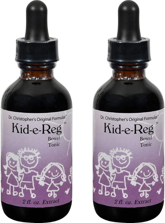 Dr. Christophers Original Formulas Kid-e-Reg Bowel Tonic - Herbal - Great Taste -  (Pack of 2)
