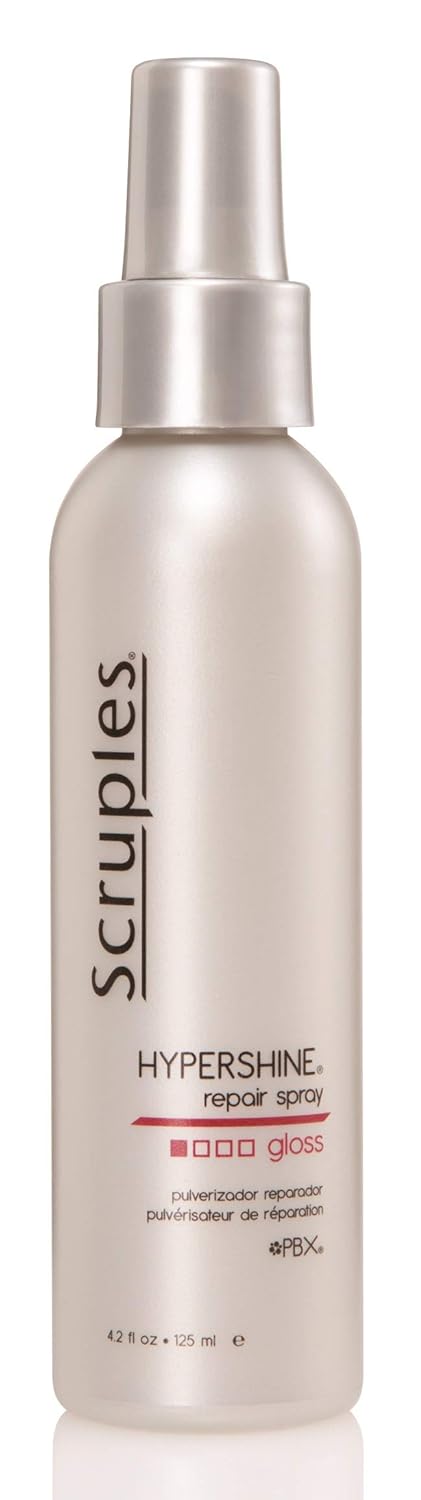 Scruples Hypershine Repair Spray - Reparative Hair Gloss + Finishing Spray Infused With Argan Oil - Humidity Resistant + Smoothing Hair Shine Spray - For All Hair Types (4.2 oz) : Beauty & Personal Care