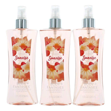 Sweet Sunrise Fantasy By Body Fantasies 3 Pack 8Oz Fragrance Body Spray Women : Beauty & Personal Care